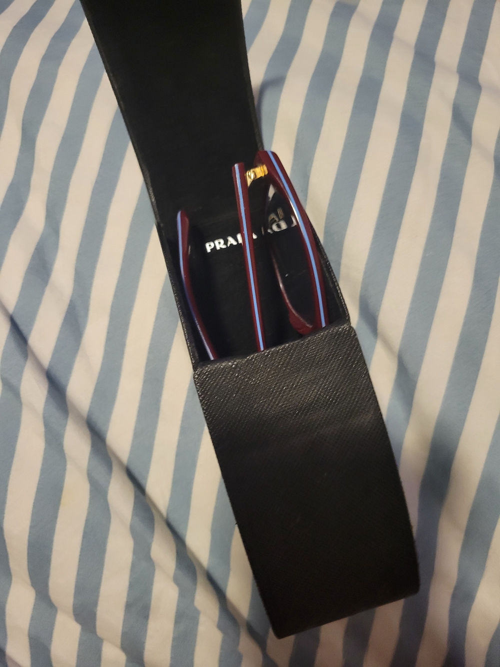 Prada Burgundy Cat-Eye Eyeglasses - Picture 9 of 10